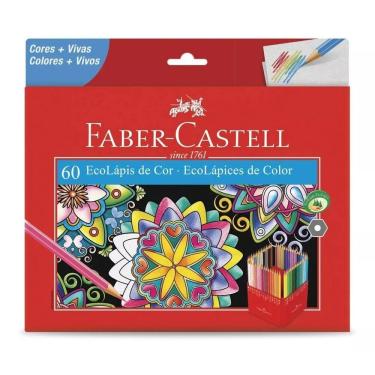 Imagem de Lápis De Cor 60 Cores Faber Castell Ecolápis