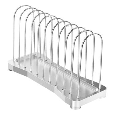 Imagem de IEUDNS Suporte para discos de, organizador vertical, decoração para LPs de 7'' e 12'', porta-jornais para mesa, escritório, Argent