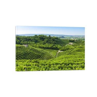 Imagem de Paisagens Pintura em Tela-Árvore campo-Arte Parede Natureza-Pôster Decoração Sala de Estar Banheiro 20x30cm Tela Embrulhada