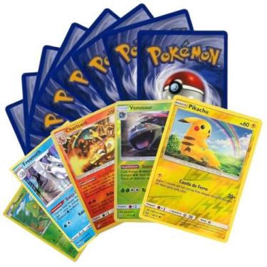 Imagem de 25 Cartas Pokemon Original Sem Repetições + BRINDE de 01 Carta Brilhan