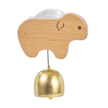 Imagem de Ｂｅｓｇａ Campainha de metal com animais para lojistas, enfeite decorativo de madeira para porta de entrada, sino pendurado para abertura de porta de casa, Ovelha