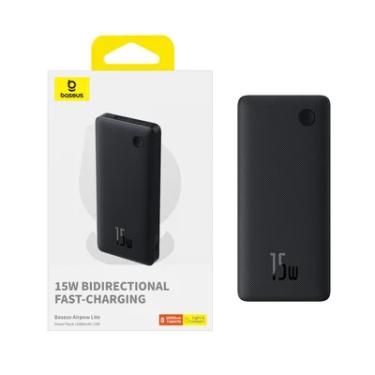 Imagem de Carregador Portátil Power Bank Bateria 10000 Fast 15w Baseus Cor:preto