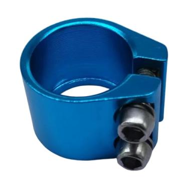 Imagem de Zxpjkyu Grampo de Tubo de Assento, 1,13 Polegadas de Alto Desempenho Instalável Componente Tensor de Bicicleta Grampo de Tubo de Assento, Azul, Tamanho real