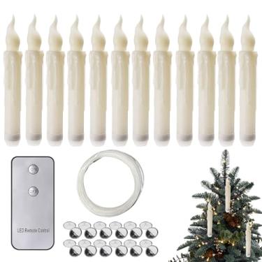 Imagem de Velas Flutuantes,Velas Flutuantes Elétricas Sem Chama Com Comando Remoto | Lanternas Tremeluzentes com Gancho para Piscina Festas Natal Aniversário Casamento Decoração Doméstica