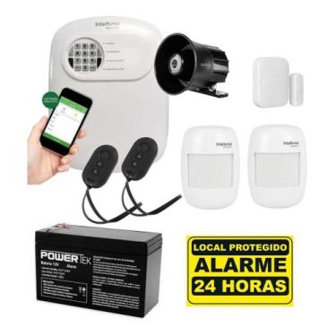 Imagem de Kit Alarme Intelbras com 3 Sensores sem Fio e Acesso Remoto via App