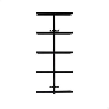 Imagem de Adega de Parede Industrial 2 Unidades - Suporte para Vinho com Capacidade para 10 Garrafas Cada, Estante Vertical de Metal para Sala, Restaurante, Area Gourmet ou Bar