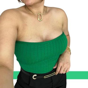 Imagem de Body Feminino sem alça Sem Alça Com Fecho Com Bojo Tecido Grosso 3D Bu