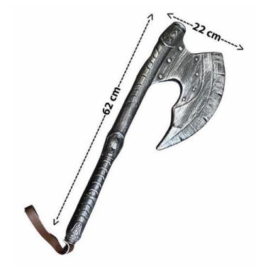 Imagem de Brinquedo Machado Gladiador Vikings Plástico - FR, Prata