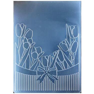 Imagem de Welcome to Joyful Home, 1 peça, tulipa feliz dia das mães, pasta em relevo para fazer cartões, floral, faça você mesmo, álbum de recortes, plástico, álbum de fotos, papel, faça você mesmo, molde de