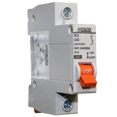 Imagem de Disjuntor 1X2A 3Ka-220V Curva C N3-1C2