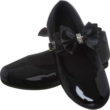 Imagem de Sapatilha Feminina Infantil Sapato Social Festa Juvenil - Pepite, Pret