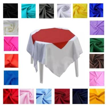 Imagem de Kit 10 Toalha Cobre Mancha Medidas 75x75 Mesa Posta Festas Restaurante