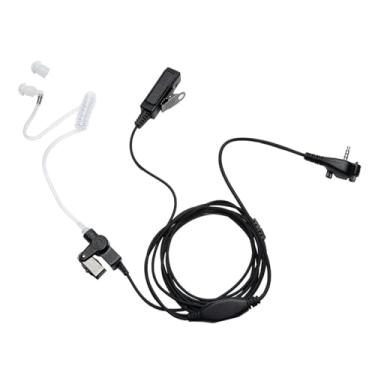Imagem de Sarcia Fone de ouvido VX-261 para Motorola Vertex Yaesu padrão VX-230 VX-231 VX-298 VX-350 VX-351 VX-180 EVX-531 rádio bidirecional Walkie Talkie Kit de vigilância de tubo acústico com 2 fios