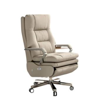 Imagem de YAYAOVP-24927 Cadeira de escritório executiva para móveis, cadeira de escritório com poltrona reclinável, função de sofá para jogos de computador, para chefe e cochilo, suporte traseiro