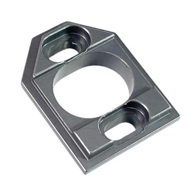 Imagem de YIJU Placa de montagem do motor de carro RC, peça de atualização, substituição, modificação, suporte de base do motor em liga de alumínio, para carro RC, Cinza