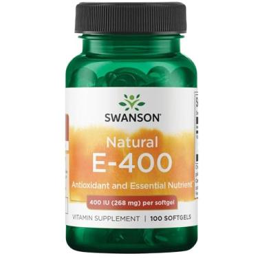 Imagem de Swanson Natural Vitamina E 400 UI - (268 mg, 100 cápsulas Softgels)