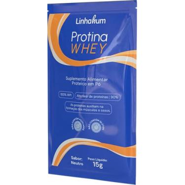 Imagem de Linnahum Protina Whey, Suplemento Proteico em Pó, 90% Proteína, Sabor Neutro, 15g
