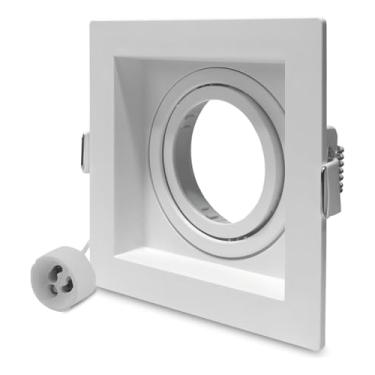 Imagem de Spot Embutir Recuado Quadrado Dicroica Mr16 Pix Branco