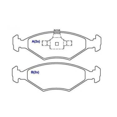 Imagem de Pastilha de freio dianteira Palio Siena Fiorino 2009 em diante SYL S21