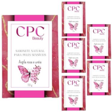 Imagem de Sabonetes Artesanais Naturais CPC Beauty (6 unidades, Peles sensíveis com argila rosa e uréia)