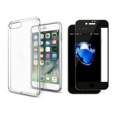 Imagem de Capinha + pelicula de vidro 3D compativel com IPHONE 7 e 8 PLUS