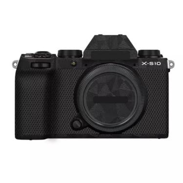 Imagem de X-S10 Anti-riscos Capa de Câmera Adesivo para FujiFilm X-S10 Protetor de Vinil Película Protetora de Pele Decoração XS10 (Triângulo Preto)