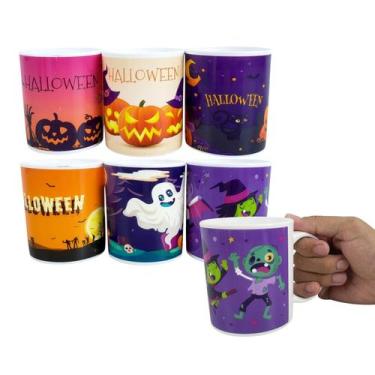 Imagem de Caneca de Halloween Copo Dia das Bruxas Lembrancinha 350ml - MultiA