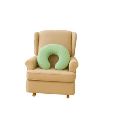 Imagem de Almofada Para Amamentação Em Tricot Macia Confortável Apoio Ergonômico Para Amamentar Bebê (Verde)