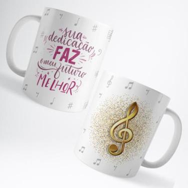 Imagem de Caneca Xicara Professor de Música Instrutor Professora Instrutora - Vo