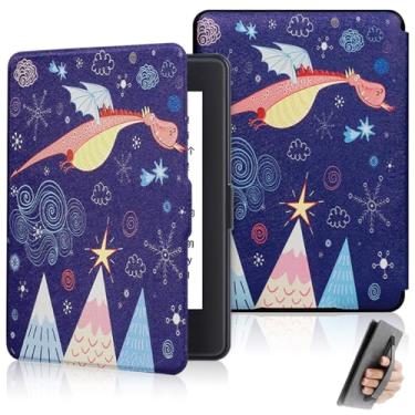 Imagem de GUKSRASO Capa para Kindle Paperwhite 11ª Geração/Signature Edition 2021 (6.8", Modelo: M2L3EK/M2L4EK) - Função Inteligente de Despertar/Dormir Automática, com Alça de Mão