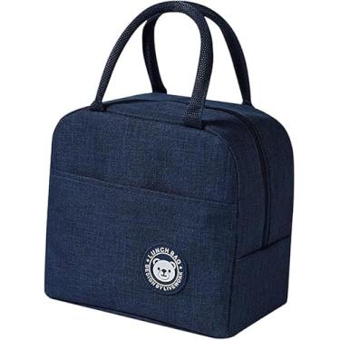 Imagem de Bolsa Térmica Multiuso 4L – Mantém Alimentos Frios e Quentes – Impermeável e Leve – Ideal para Marmita, Academia, Praia e Viagens – Cores: Preto, Rosa, Vermelho, Azul e Cinza