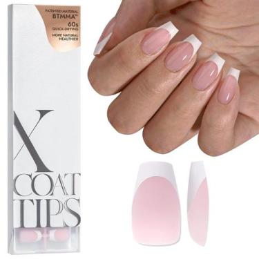 Imagem de French Gel Nail Tips Btartbox Nails XCOATTIPS Pink Short - btartboxnai