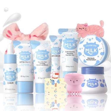 Imagem de Conjunto de cuidados com a pele MrCuvaryas 11 em 1 Milk para mulheres 