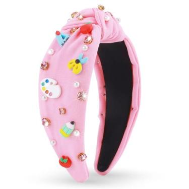 Imagem de Bandana MOSOTECH Teacher Knotted Back to School Pink