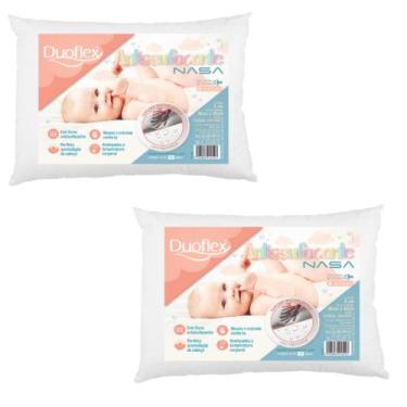 Imagem de Kit 2 Travesseiros Baby - Antissufocante - Dunlopillo