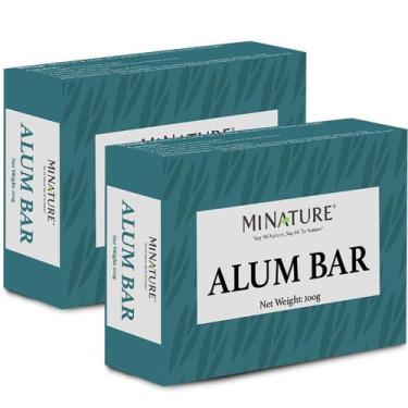 Imagem de Alum Bar Mi Nature Pure, pacote de 100 g x 2  Clarificador de barbear 