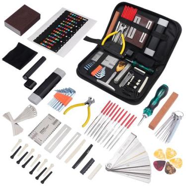 Imagem de Kit de ferramentas de guitarra LEKATO 72 unidades para guitarra acústi