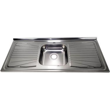 Imagem de Pia De Cozinha Inox Cuba Central Com Furo Para Torneira 120 X 52cm - Fabpia01040102 - F...