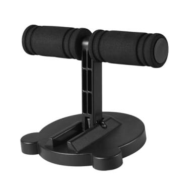 Imagem de UGPLM Barra de abdominais com ventosa para abdominais, equipamento de ginástica em casa, suporte dobrável multifuncional para pés, treinamento abdominal, Orelhas Pretas Fofas