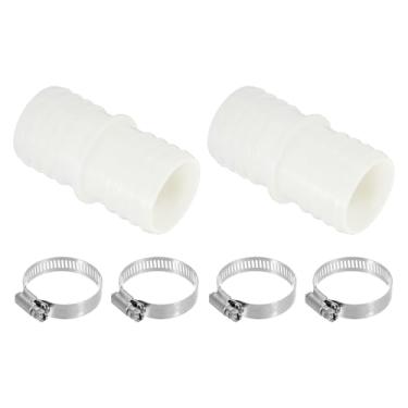 Imagem de PATIKIL Conectores de mangueira de drenagem para máquina de lavar, 2 peças, adaptador de mangueira de drenagem de máquina de lavar louça, conector de tubo dividido de extremidade dupla com 4