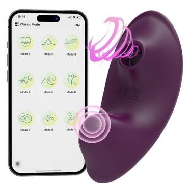 Imagem de Vibrador de Calcinha com Sucção e Aplicativo Suction Vib Roxo - Sexy I