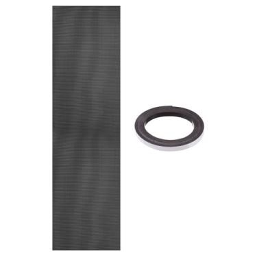 Imagem de PATIKIL Furo de malha de poeira de 100 x 30 cm, 0,1 cm, 1 conjunto de filtro de poeira de PVC para refrigerador de computador, filtro de poeira, grade com tira magnética para ventilador de computador