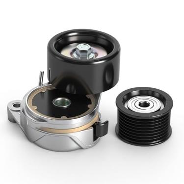 Imagem de Kit de tensor de correia de transmissão e polia intermediária de 2 peças para Toyota Sequoia Tundra Land Cruiser, para Lexus GX460 LX570, 4.6L/5.7L V8, 2008-2018, substitui 39185 89378 16620-0S010
