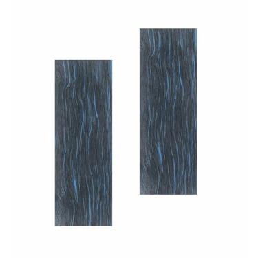 Imagem de AOHOCA 2 peças de lajes de escamas de cabo de faca G10, material de ferramenta DIY personalizado para facas de aperto, fazer espaços em branco, lâminas embutidas, projetos de arte (azul)
