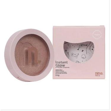 Imagem de Iluminador Compacto Instant Glow - Nina Makeup - Brilho Radiante e Nat