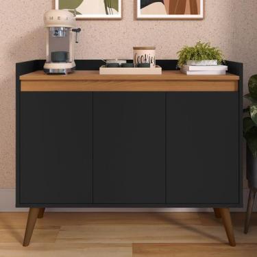 Imagem de Aparador Sala Armário Cozinha Cantinho Do Café Hall De Entrada 3 Porta