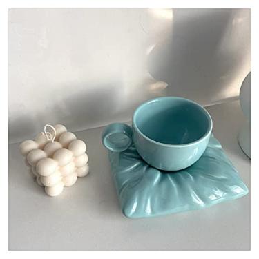 Imagem de Caneca Novidade Canecas de Café de Cerâmica 3D Almofada de Cerâmica Design Copo Bonito Criativo Leite Café para Presente Incrível Caneca de Café de 190 g (Cor: Caneca Bigblue)
