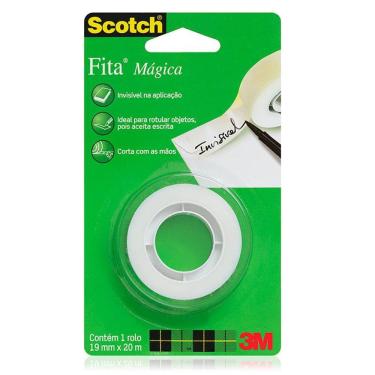 Imagem de Fita mágica sem aparelho 19mmx20m 3M