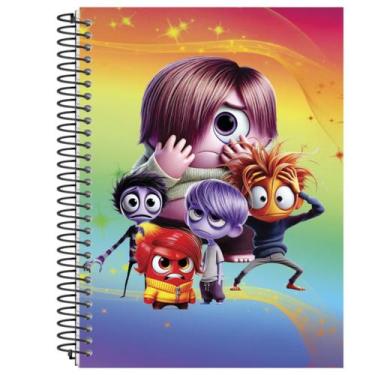 Imagem de Caderno 10 Materias Capa Dura Emoções 160 Folhas Espiral - PanAmerican