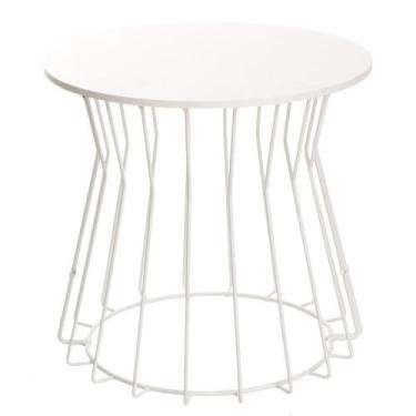 Imagem de Mesa Lateral Infinity 44x42cm White - Metaltru